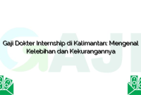 Gaji Dokter Internship di Kalimantan: Mengenal Kelebihan dan Kekurangannya