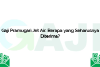 Gaji Pramugari Jet Air: Berapa yang Seharusnya Diterima?