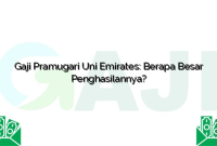 Gaji Pramugari Uni Emirates: Berapa Besar Penghasilannya?