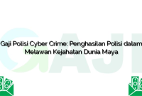 Gaji Polisi Cyber Crime: Penghasilan Polisi dalam Melawan Kejahatan Dunia Maya