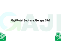 Gaji Polisi Sabhara, Berapa Sih?