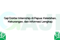 Gaji Dokter Internship di Papua: Kelebihan, Kekurangan, dan Informasi Lengkap