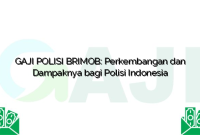 GAJI POLISI BRIMOB: Perkembangan dan Dampaknya bagi Polisi Indonesia