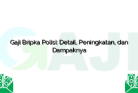 Gaji Bripka Polisi: Detail, Peningkatan, dan Dampaknya